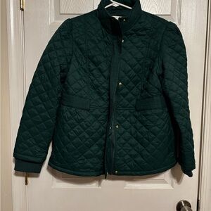 Crown & Ivy Teal Quilted Jacket